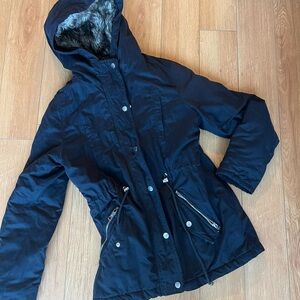 Women's Black Hooded Jacket